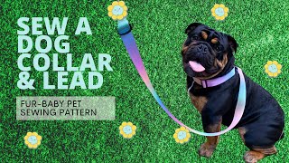 How To Sew A Quick And Easy Pet Collar And Leash- Sew Along