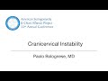 Cranicervical Instability by Paolo Bolognese, MD