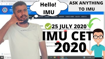 ✔️{Update} Indian Maritime University (IMU) | IMU CET 2020
