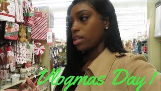 VLOGMAS DAY 1 | CHRISTMAS DECOR SHOPPING