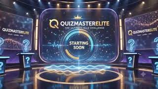 Live Quiz Waiting Screen ⏳ QuizMasterElite Background + Countdown Timer