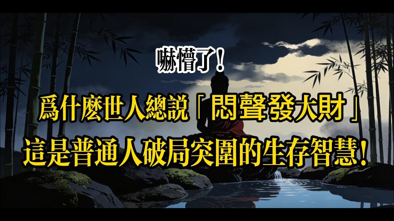 真正希望你過得好的人寥寥無幾，認清現實，才能更好地保護自己。