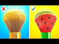 Rich Vs Poor Drawing And Painting Tricks! Easy Art Hacks For Beginners by 123 GO!