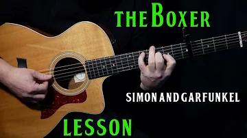 how to play "The Boxer" on acoustic guitar by Simon and Garfunkel | guitar lesson tutorial