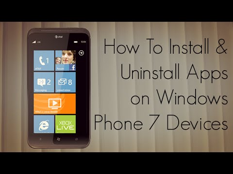 How to Install and Uninstall Apps on Windows Phone 7 Devices - PhoneRadar