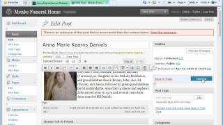 Funeral Home Websites Training  Videos: Add Photos to Obits