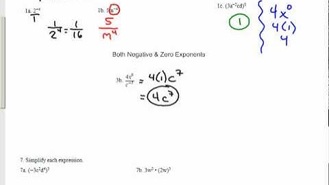 H-F Final Exam Review: Algebra 1 Exponents.wmv
