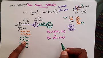 TOC part 48 - Non deterministic  PDA Example 1 in Tamil