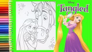 Famous Disney Princess Rapunzel And Maximus Coloring Pages for kids Wealth