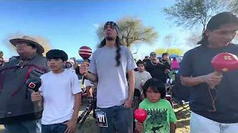 Ft Mojave Elder Birdsinger Sam Evanston at MEGA THROW 18th annual 2025  Parker,Arizona
