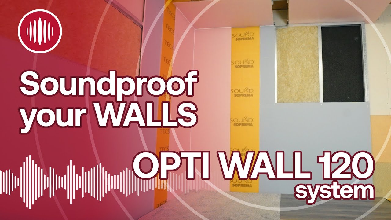 OPTI 120 Acoustic Wall System. High performance 120mm (6inch) depth, independent sound proof wall.