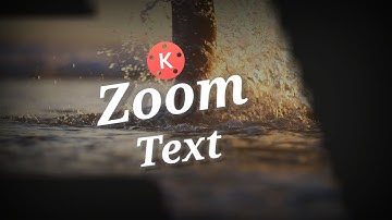 Zoom Through Text or Zoom Transition in Kinemaster Tutorial