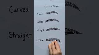 How To Create Different Eyebrow Shapes ❤️ #Art #Artist #Draw #Drawing #Makeup #Style #Fashion