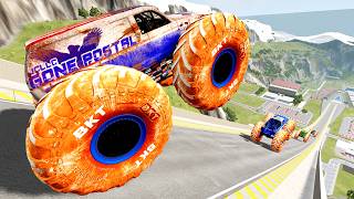 Epic High Speed Monster Truck Jumps And Crashes #207 - BeamNG Drive screenshot 4