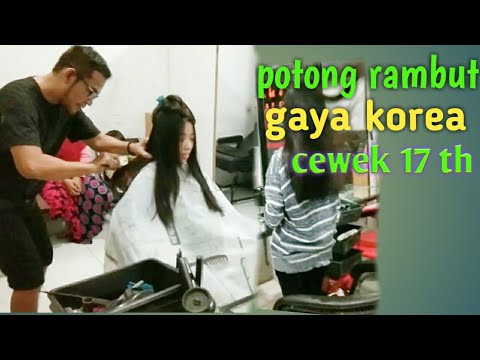 Potong rambut  panjang ala  korea  YouTube