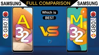 Galaxy A32 vs Galaxy M32 Full Comparison with Helio G80 | A32 4G  vs M32 4G