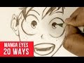 20 Ways Drawing Manga Eyes