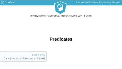 R Tutorial : Predicates