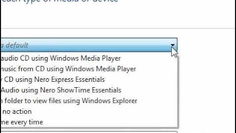 How to change AutoPlay settings when a CD is inserted