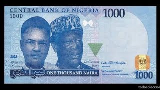 Time to share lunch money. NIGERIAN 1000 NAIRA NOTE.