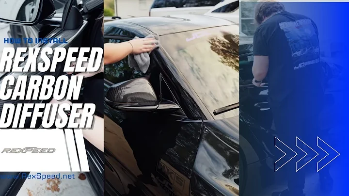How to Install Rexspeeds Carbon Diffuser on an A90 Supra!