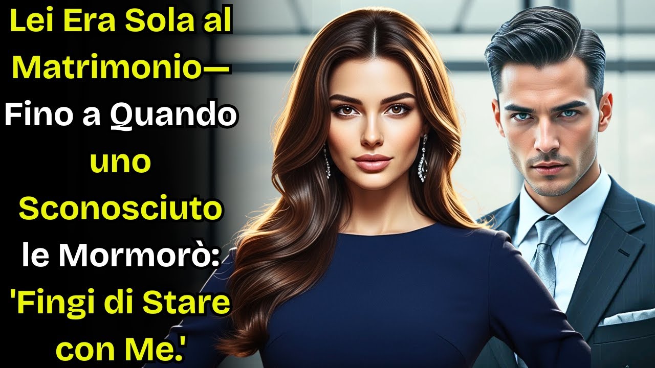Era Seduta Da Sola al Matrimonio—Finché Uno Sconosciuto le Sussurrò 'Fingi di Essere con Me