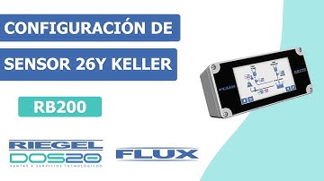 Configuración de sensor 26Y KELLER en FLUX RB200