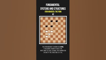 Fundamental Systems and Structures for Beginners | The Fork #shots  #checkersstrategy #draughts