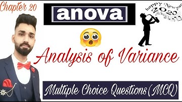 Analysis of Variance (ANOVA) Important MCQ