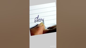 Writing name #Aarohi in good handwriting