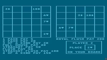 ATARI 8BIT XPoker X POKER  1985 David Oblad & Software Cellar k-file atr xex 600