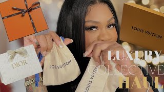 HUGE $30,000 LUXURY COLLECTIVE HAUL| DIOR, CHANEL, LOUIS VUITTON, BURBERRY, HERMES, VALENTINO & MORE