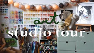 ART STUDIO TOUR ✧･.☽ cozy aesthetics