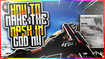 HOW TO MAKE THE MP5K IN MODERN WARFARE!... - (COD MW MP5 CLASS SETUP!) - MW MP5K CLASS GUIDE!