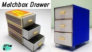 How To Make Mini Drawer From Matchboxes | DIY Matchbox Drawer | Easy Matchbox Crafts