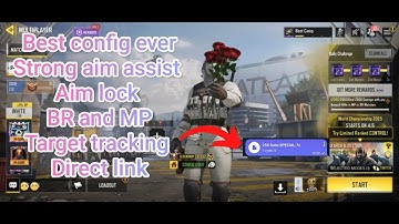 New session ADVANCED Aim assist config | BR and MP both | CODM Global.