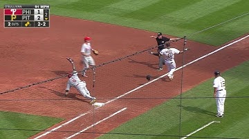 PHI@PIT: Marte legs out an RBI infield single