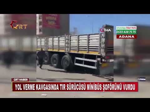 Yol Verme Kavgasında Tır Sürücüsü Minibüs Şoförünü Vurdu