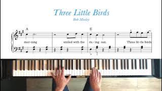 Three Little Birds - Bob Marley | Early Intermediate Piano Tutorial   Sheet Music (Original arr.)