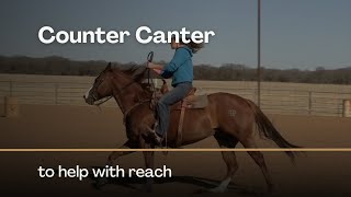 Counter Cantering to help with reach in your barrel turns