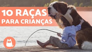 10 melhores RAÇAS DE CACHORROS PARA CRIANÇAS