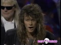 Bon Jovi Receives "Video Vanguard Award” MTV Music Awards 1991