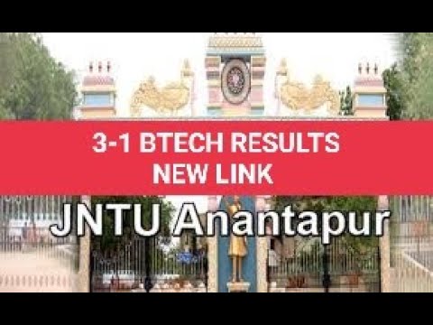 jntua 3-1 btech results fresh link came and university website slow #jntua