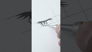 目の描き方！How To Draw Anime EYE - side looking  #shorts #howtodraw #葬送のフリーレン