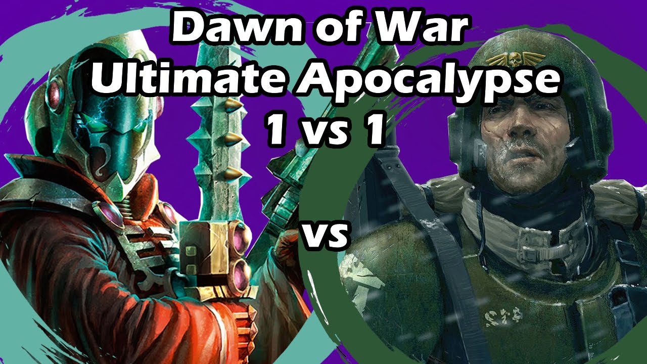 Dawn of War Ultimate Apocalypse: 1 vs 1 Eldar (Topher) vs Imperial Guard (GRID_PANTHER)