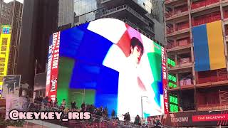 TREASURE HARUTO BDAY AD in Times Square 0405