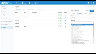 Setting Up Rules in ZenduCAM