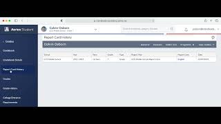 Aeries Report Card Access