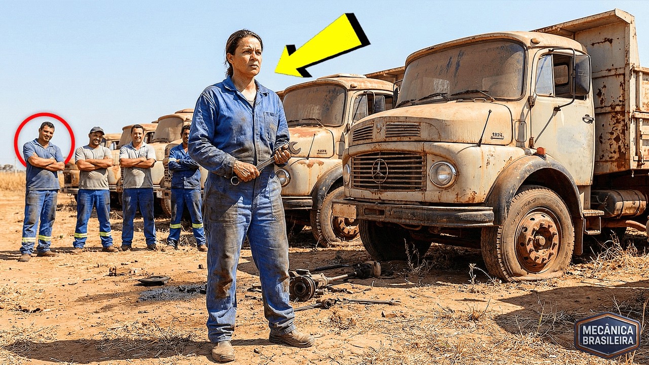 NINGUÉM QUERIA AQUELES 5 CAMINHÕES VELHOS… A MECÂNICA DISSE: 