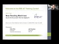 Webinar: New Reading Machines for the Visually Impaired